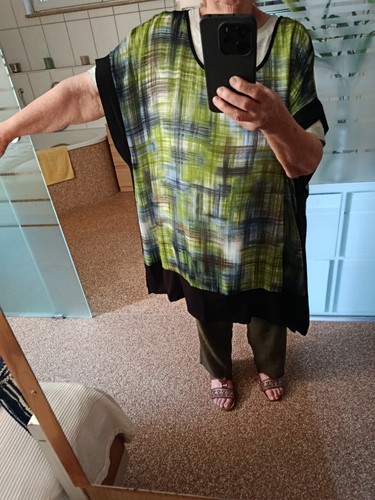 Kaftan bluse grün blau - kaftan-bluse,, grün/blau