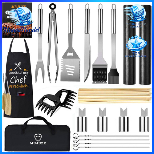 Grillbesteck set edelstahl - set, im