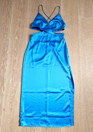 Zara satin cocktailkleid m - satin,