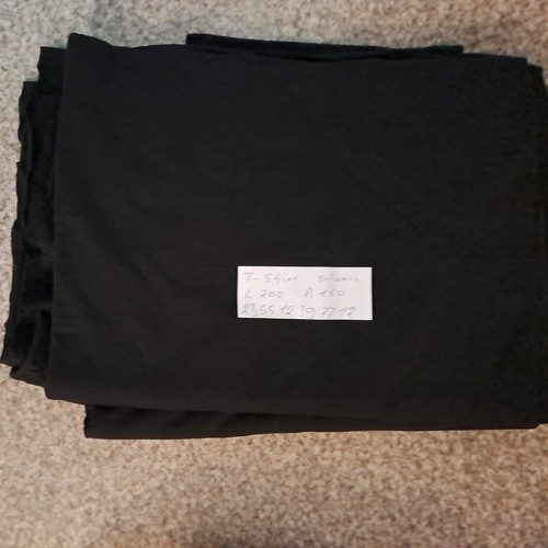 Shirtstoff schwarz l - schwarz, l.200