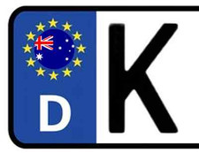 2x Kennzeichen Aufkleber Nummernschild AUSTRALIEN Australia Sticker