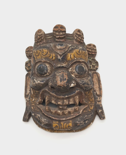 Tibet holzmaske schutzgott - tibet,