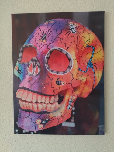 Skull wandbild totenkopf - wandbild,