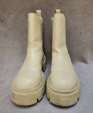 H&M DAMEN STIEFELETTEN CREME