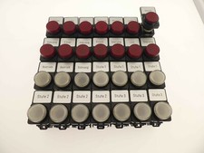 Sqare D 28 Meldelampen Signallampen / rot und weiß (20-6-14-39)