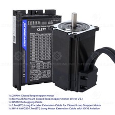 1 Achse Nema23 Closed loop Stepper Motor 2Nm Schrittmotor & Servo Driver CNC Kit