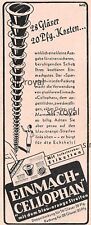Einmach-Cellophan - 1937 - Historische Werbung - Reklame ~5x11cm