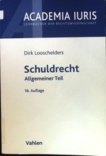 Schuldrecht - Allgemeiner