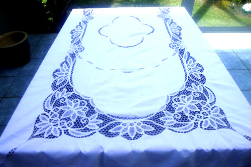 Große ovale tischdecke - ovale,