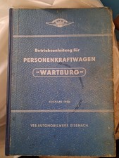Betriebsanleitung  Wartburg 311 Eisenach Camping ddr  trabant 