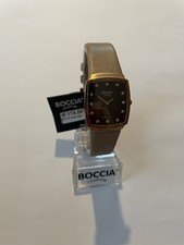 Boccia Damen Armbanduhr Lederarmband Bronze braun NEU