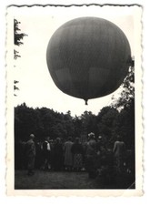 Fotografie Gas-Ballon, Fesselballon steigt empor 1938 