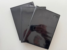 1 Fach DVD Hüllen für 1 CD / DVD / Blu-Ray Hülle | Schwarz | 3 Stück