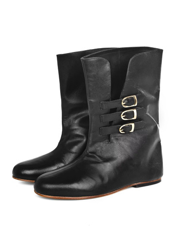 Mittelalter halbstiefel mit - halbstiefel,