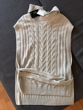 100 kaschmir grau weste - 100,