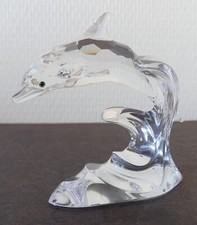 Swarovski Silver Crystal Delphin auf Welle, 10 cm, 190365, Ovp, Top Zustand
