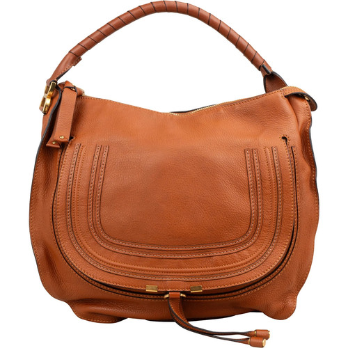 Chloé leather marcie hobo - leather,
