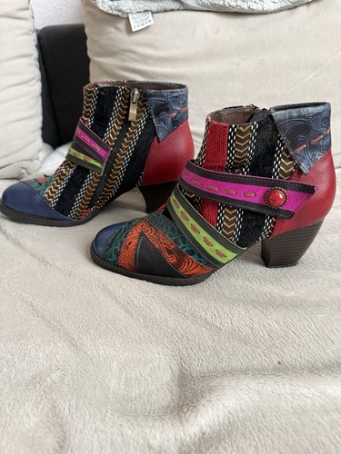 Socofy ethno boots retro - ethno,