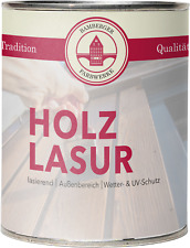 Holzlasur matt Innen & Außen Holzfarbe Holzschutz Lasur Holzlack Weiß Grau