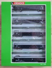 ARNOLD HN4084 BLAUER ENZIAN DB EPOCHE 3  NEU VITRINEN MODELL  5 WAGEN IM SET