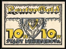 Notgeld Neubukow, 10 Pfennig, Hirte mit seinen Schafen 
