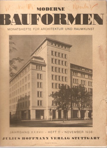 Zeitschrift moderne bauformen - zeitschrift,
