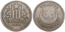 Türkei - Turkiye 10 Kurus 1935-1940 - Turkey - verschiedene Jahrgänge