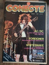 Conecte Mexico Magazin Nr 247 1982 AC/DC Whitesnake Foreigner Vintage RAR