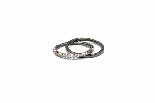 Doppelbandring aus 925 - , silber