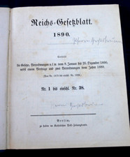 Reichsgesetzblatt 1890 1 - 1890, nr.