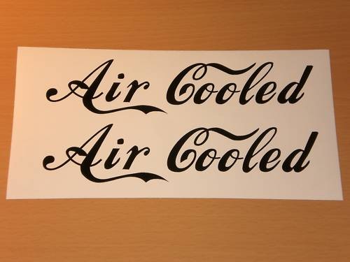 Air cooled aufkleber custom - air,