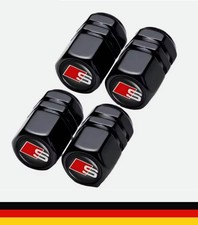 4 Ventilkappen Schwarz S-Line