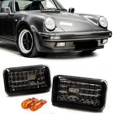 Klarglas Seitenblinker Schwarz für Porsche 911 924 944 964 993