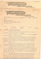 Litho Briefkopf Voigtländer