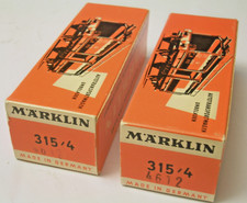 Zwei schöne Leerkartons für Märklin 315/4 Autotransportwagen von Juni 1956