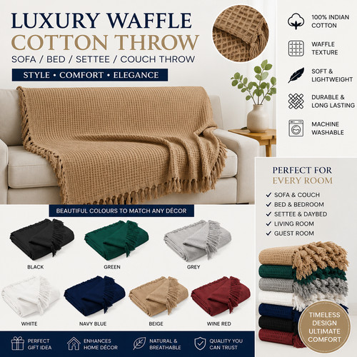 Luxus baumwolle waffel - luxus,