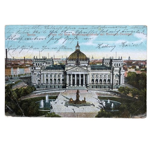 Ansichtskarte reichstag mit - ansichtskarte,