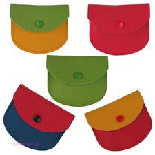 Rosenkranz Etui aus Leder für Rosenkranz zur Hl. Kommunion rot, blau gelb, grün
