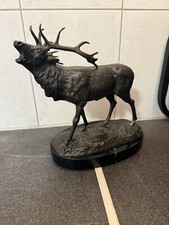 Bronze Hirsch Marmorplatte
