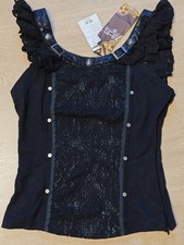 Corsagentop Top Oberteil  RQ-BL Gothic WGT Gr. L