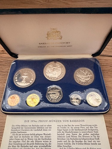 Barbados 1974 proof set - barbados, 8