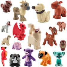 170 LEGO Tiere Reh Dinosaurier Vogel Drache Hund Katze Tiger Eule Pferd Igel