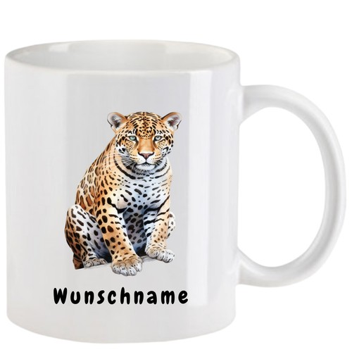 Tasse leopard gepard mit - /,