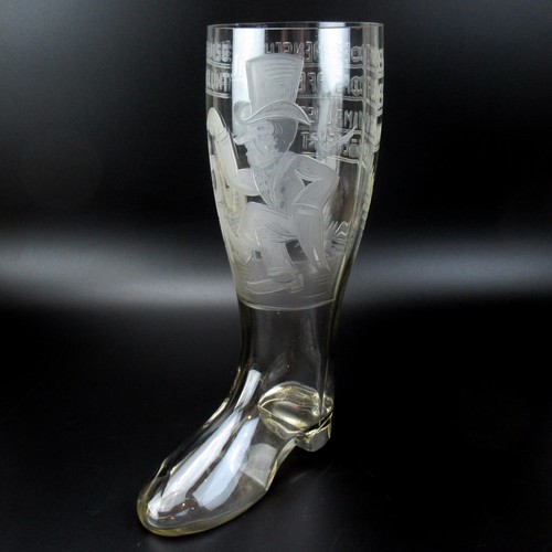 Super liter glas bierstiefel - liter,