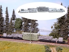 MU N-G99001 - Güterwagen Trafotransport Schiene Uaai 687.9 Bausatz - Spur N