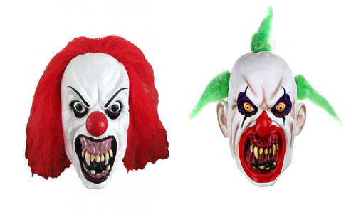 Snarling terror horror clown - snarling,