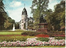 AK Detmold Lippe - Fürstliches Schloss, Park, Denkmal, 1969 gel. Schloss-Stempel