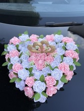 Hochzeitsdekoration Autoschmuck  Handangefertigt. Ca 60x50 Zentimeter Neu