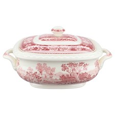 Ragout / Terrine mit Öffnung im Deckel Villeroy & Boch Rusticana rot