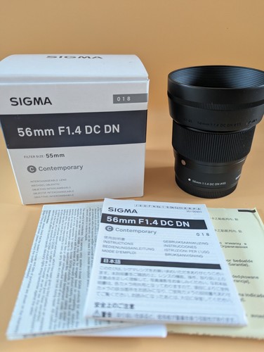 Sigma 56mm dc dn - 56mm, f/1.4